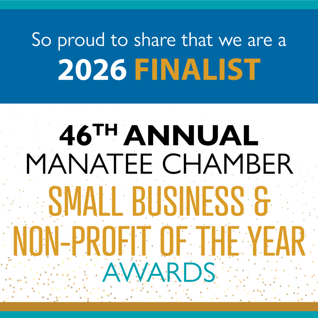 Finalist logo for Manatee County Chamber Nonprofit Awards